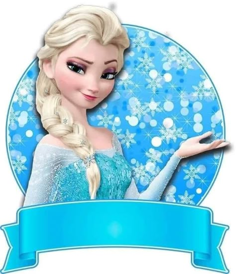 Frozen Elsa Cake Topper, Frozen Party Printables, Frozen Banner, Elsa Cake Toppers, Disney Princess Cake Topper, Frozen Themed Birthday Cake, Cinderella Invitations, Frozen Images, Frozen Birthday Party Decorations