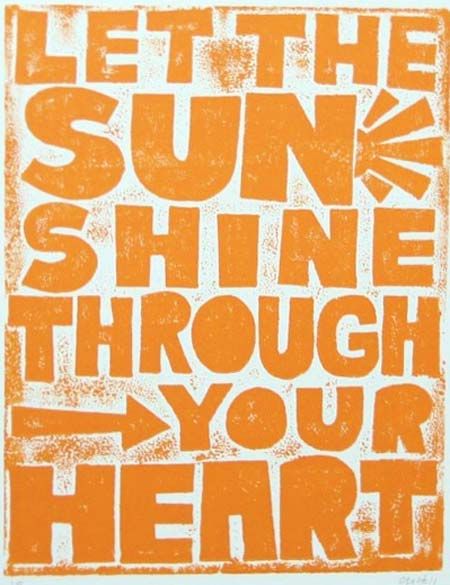 Let the sun shine through your heart Sun Shine, Visual Statements, You Are My Sunshine, Mellow Yellow, Happy Thoughts, The Words, Great Quotes, Beautiful Words, Inspire Me