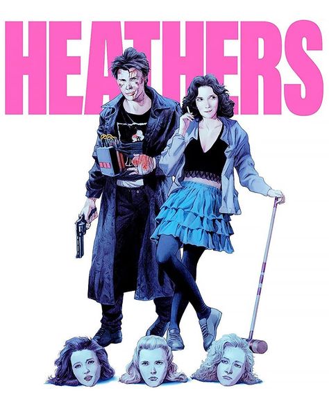 Heathers Heathers The Movie, Christian Slater Heathers, Heathers Fan Art, Jd And Veronica, Kim Walker, Heathers Movie, Veronica Sawyer, Heathers The Musical, Christian Slater