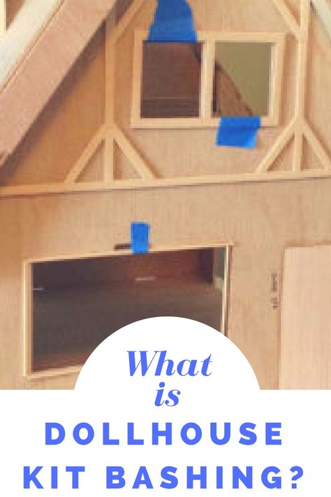 Ever wonder what people mean when they talk about dollhouse kit bashing? If so, here's what it is! Dollhouse Addition Diy, Dollhouse Kit Bashing, Real Good Toys Dollhouse, Diy Rug Painting, Dollhouses Ideas, Orchid Dollhouse, Dollhouse Crafts, Doll House Curtains, Mini Workshop