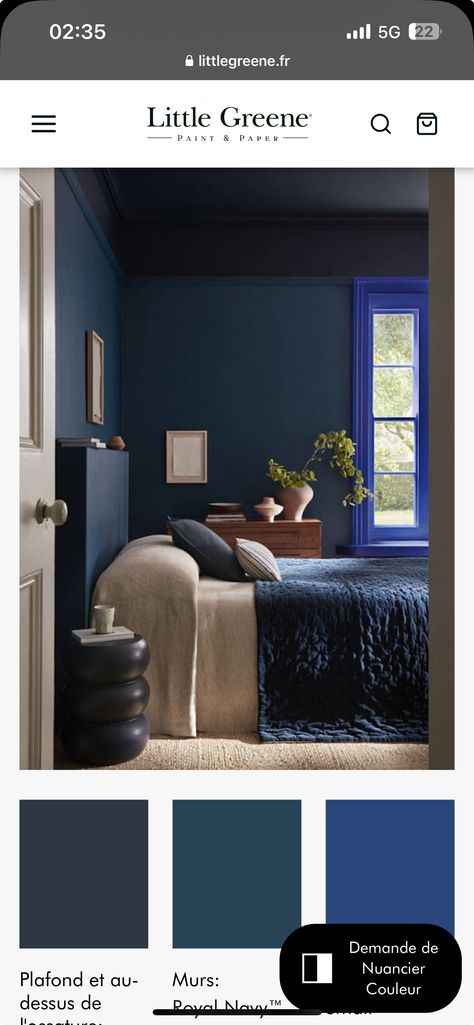 Navy Blue Walls, Blue Walls, Dark Navy Blue, Dark Navy, Navy Blue, Navy, Bedroom, Wall, Blue