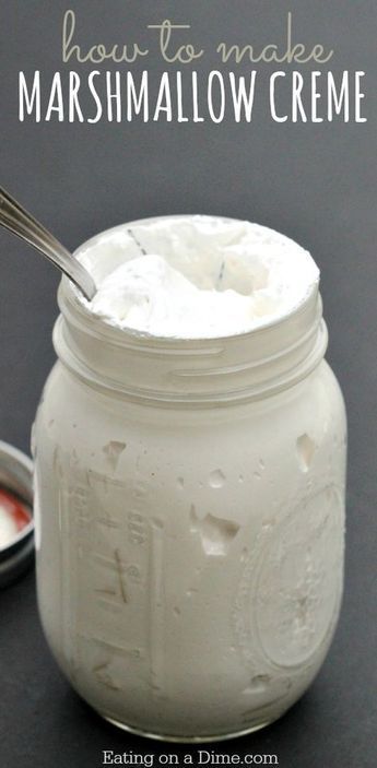 Treats To Make With Marshmallows, Diy Candies Recipes, Homade Marshmallows, How To Make Homemade Marshmallows, How To Make Marshmallow Fluff, Large Marshmallow Recipes, Diy Marshmallow Fluff, Homemade Marshmallows Easy, Marshmallow Cream Recipes