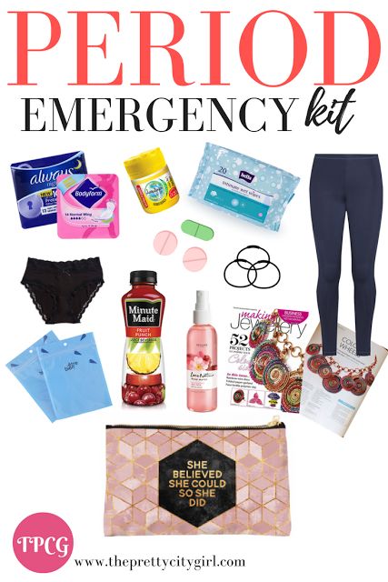 Period emergency kit essentials for the girls always on the go Emergency Kit Essentials, Girl Survival Kits, Kit For School, Schul Survival Kits, Emergency Kit For Girls, Middle School Supplies, School Emergency Kit, Middle School Survival, Middle School Hacks