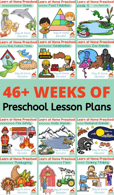 At Home Preschool Schedule Lesson Plans, Home Preschool Lesson Plans, Early Years Lesson Ideas, Preschool Daily Lesson Plans, Pre K Homeschool Lesson Plans, Pre Kindergarten Lesson Plans, Weekly Daycare Themes Lesson Plans, Prek 3 Lesson Plans, Prek Lesson Plans Free