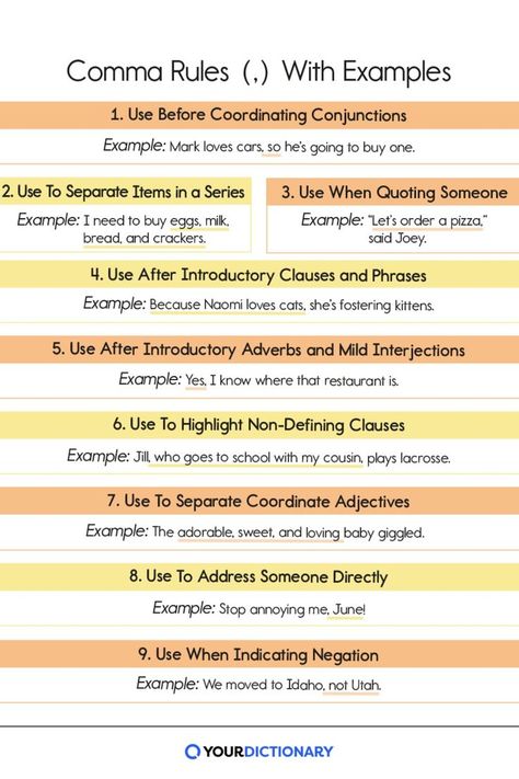 Using Commas, Comma Rules, Being There For Someone Quotes, Coordinating Conjunctions, English Grammar Tenses, Sentence Examples, Facebook Post Design, Teaching English Grammar, Teaching Social Skills