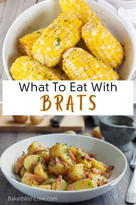 Brats Sidedish, What To Serve With Brats Bratwurst, What To Do With Bratwurst, What To Make With Bratwurst, Sides For Bratwurst, What To Serve With Bratwurst, Brats Dinner Ideas, Side Dish For Brats, Brat Sides Dishes