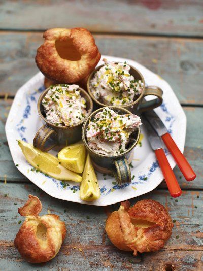 Smoked Trout Pate | Fish Recipes | Jamie Oliver Recipes Trout Pate, Smoked Trout Pate, How To Make Yorkshire Pudding, Yorkshire Pudding Batter, Yorkshire Pudding Recipes, Smoked Trout, Jamie Oliver Recipes, Yorkshire Pudding, Smoked Fish