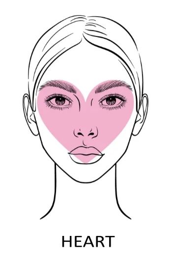 Face Shapes Heart, Heart Face Shape Eyebrows, Heart Shape Face Contour, Contour Makeup Heart Shaped Face, Contour Heart Shaped Face, Heart Shaped Face, Face Shape, Halloween Costumes For Work, Heart Face