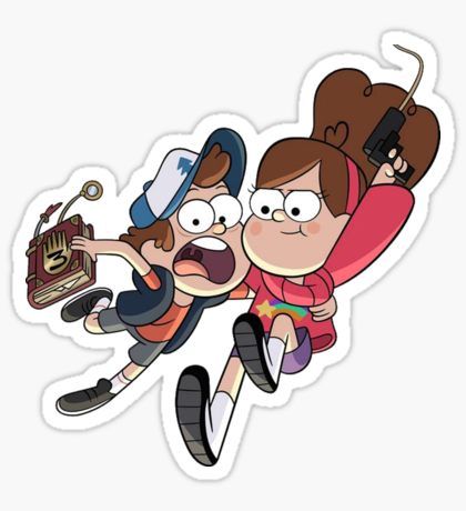 Gravity Falls Dipper And Mabel Sticker Sticker Dipper Gravity Falls, Fallen Tv Series, Gravity Falls Wiki, Dipper Y Mabel, Monster Falls, Alex Hirsch, Grappling Hook, Gravity Falls Dipper, Desenhos Gravity Falls