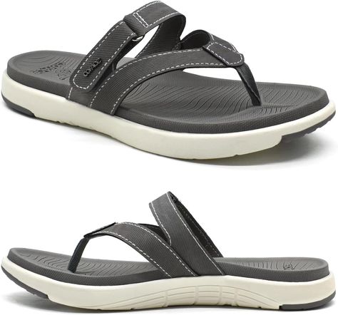 Limited time deal $27.99 (18% Off)(List Price: $33.99) COFACE Womens Fashion Orthotic Flip Flops Ladies Slip On Lightweight Athletic Yoga Mat Cushion Thong Sandals With Comfortable Plantar Fasciitis Arch Support Orthotic Flip Flops, Cool Slides, Utilitarian Style, Winter Slippers, Beach Pool, Thong Sandals, Sandals Summer, Quality Fashion, Yoga Mat