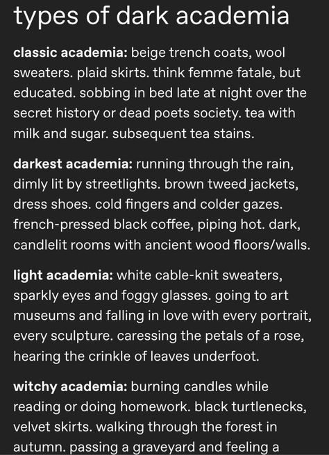 Dark Academia Things, Darkest Academia, Witchy Academia, Dark Academic, Classic Academia, Types Of Aesthetics, Dark Acadamia, Academia Aesthetics, Chaotic Academia