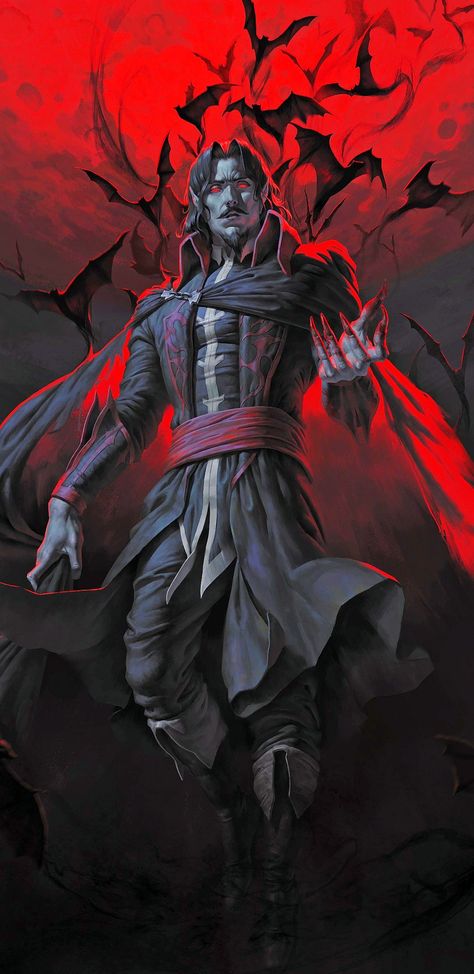 Creepy Vampire Art, Castlevania Dracula, Dracula Art, Castlevania Netflix, Vlad Tepes, Alucard Castlevania, Castlevania Wallpaper, Art Vampire, Castlevania Anime