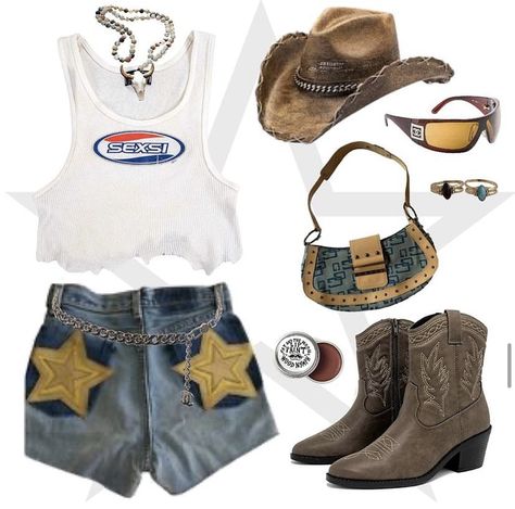 Rodeo Night Outfit, Overalls Country Concert Outfit, 2000s Western Fashion, 2000s Cowgirl Outfits, Coachella Western Outfit, Y2k Country Aesthetic, Last Rodeo Outfit, Bandana Accessory Ideas, Stagecoach Aesthetic