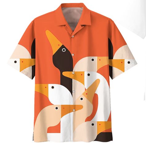 Duck Hawaiian Shirt 931412. Savor the pinnacle of comfort and style. You'll stand out at every event with our shirt, which effortlessly combines comfort of wear with style. Investigate a range of hues and dimensions to fully express your uniqueness. #duck #Shirt #shirtless Duck Orange, Men Hawaiian Shirt, Duck Shirt, Tiki Party, Cool Hawaiian Shirts, Mens Hawaiian Shirts, Aloha Shirt, Hawaii Shirt, Shirt For Women