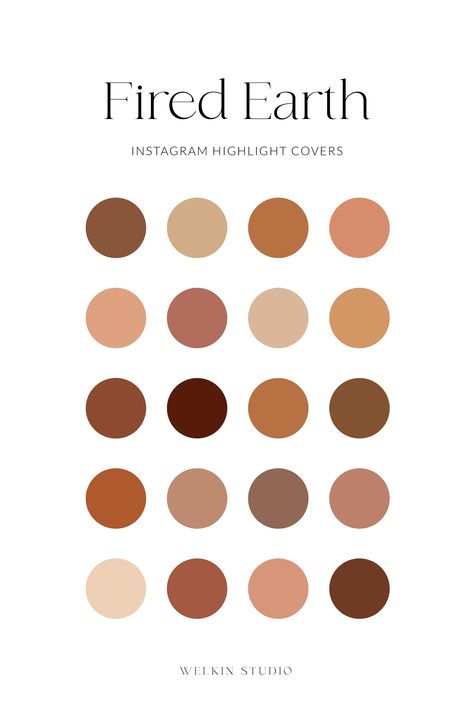 Hex Codes Aesthetic, Branding Colour Palette, Aesthetic Palette, Fired Earth, Hex Codes, Media Icon, Highlight Covers, Story Highlights, Social Media Icons