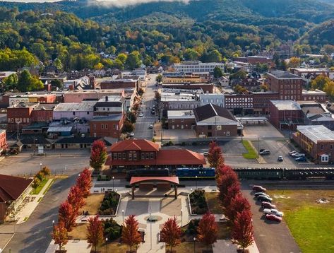 Randolph County, West Virginia, Elkins, West Virginia, Downtown Elkins aerial view. Elkins West Virginia, Aerial View, West Virginia, Virginia, Collage, Pins