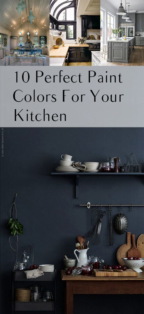 Gorgeous paint colors for your kitchen. Best Colors For Kitchen Walls, Best Colors For Kitchen, Colors For Kitchen Walls, Trendy Paint Colors, Wall Color Schemes, Kitchen Color Palettes, Accent Wall In Kitchen, Best Kitchen Colors, Paint For Kitchen Walls