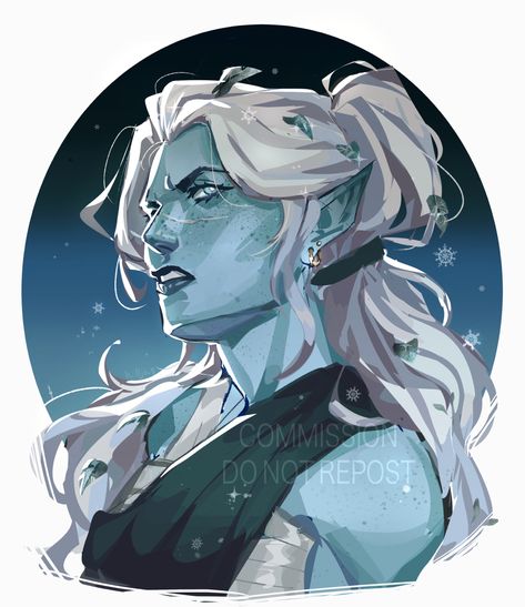 Air Genasi Storm Sorcerer, Air Genasi Barbarian, Air Genasi Female Sorcerer, Air Genasi Character Art, Air Genasi Paladin, Dnd Triton Character Design, Blue Skinned Character, Dnd Siren Character Art, Air Genasi Warlock