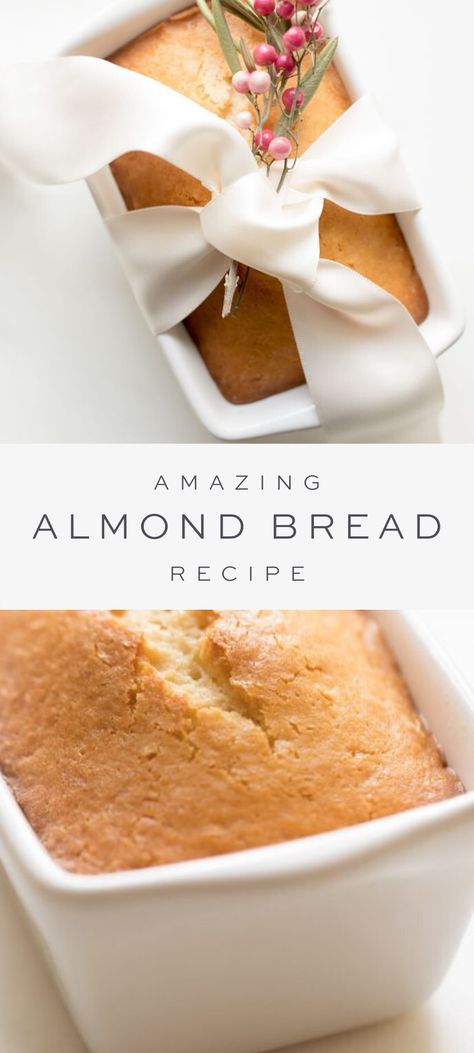 Almond Bread Recipe, Bread For Breakfast, Almond Milk Recipes, Almond Bread, Tiramisu Dessert, Almond Extract, Almond Flour Recipes, Bread Recipes Sweet, Sweet Bread