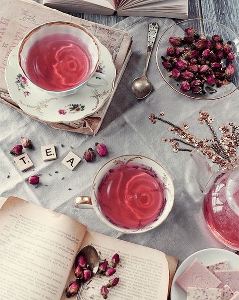 Cups Of Tea, Cups And Saucers, Tea, Pink