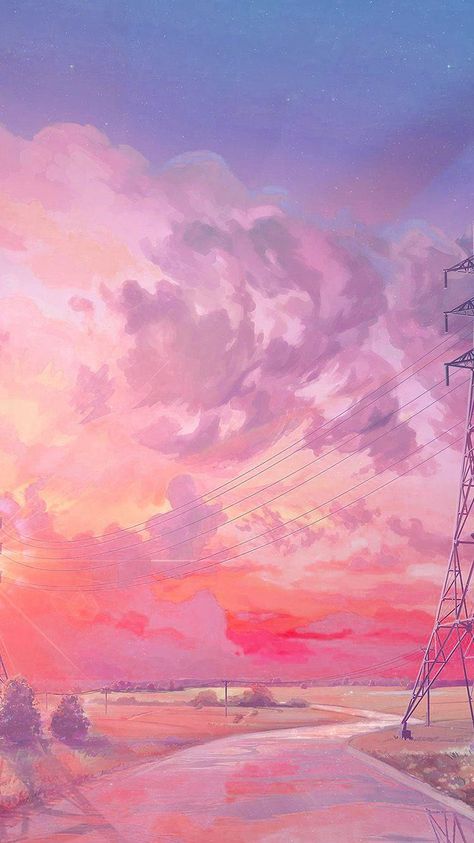 Sunset Illustration, Wallpapers Ipad, 귀여운 음식 그림, Iphone Art, Pink Wallpaper Backgrounds, Seni Dan Kraf, Iphone 6 Wallpaper, Wallpaper Pastel, Aesthetic Desktop Wallpaper