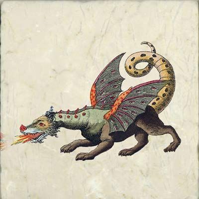 Dragons from Astronomy, Anatomy, and Religion - Victorian Dragon Tiles and Beyond Dragon Medieval, Order Of The Dragon, Types Of Dragons, Creature Fantasy, Medieval Dragon, Medieval Artwork, Ancient Dragon, Fire Breathing Dragon, Monster Drawing