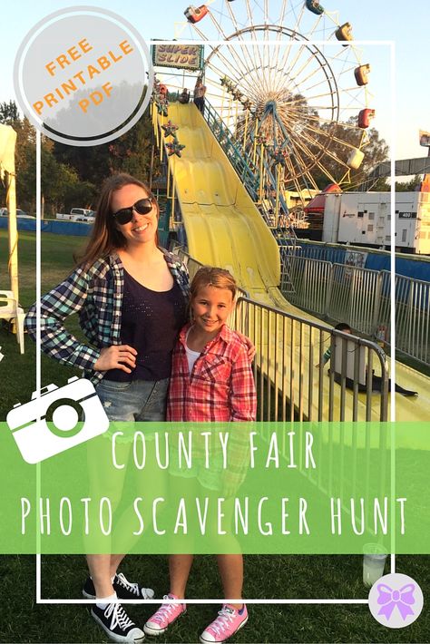 Photo Challenge: Summer Fair – Free Printable State Fair Scavenger Hunt, County Fair Ideas, Fair Scavenger Hunt, 4-h Poster Ideas, Halloween Scavenger Hunt, Photo Scavenger Hunt, Summer Fair, Fair Food, Scavenger Hunt For Kids