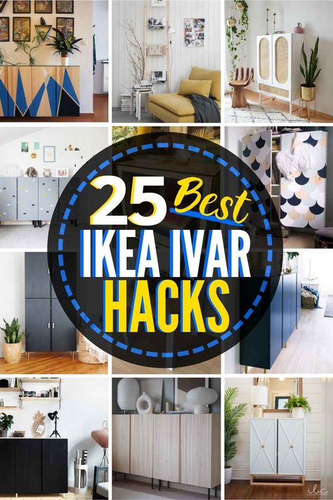 25 INCREDIBLE IKEA Ivar Hacks! You will love these 5 Awe-Inspiring Ikea Ivar Shelf Hack Ideas + 20 Gorgeous Ikea Ivar Cabinet Hacks! #Ikea #ikeaivar #ikeahacks #ikeaivarhacks #ikeaivarhack #ikeahack #ikeaivarcabinet #ikeaivarshelf #ikeaivarshelves #ikeaivarkitchen #ikeaivardesk #ikeaivarpantry #ikeaivarcabinethack #ikeaivarshelfhack Ivar Shelf, Ikea Ivar Shelves, Cabinet Hacks, Ivar Ikea Hack, Ivar Cabinet, Ikea Ivar Hack, Ikea Bestå Hack, Besta Hack, Ikea Dresser Hack