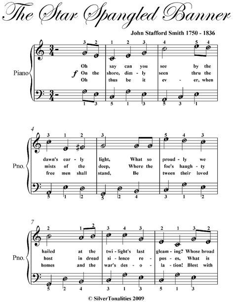 ?Star Spangled Banner Easy Piano Sheet Music #, #Sponsored, #Easy, #Piano, #Sheet, #Banner #Ad Piano Basics, Piano Sheet Music Beginners, Piano Music With Letters, Simple Piano, Kalimba Music, Piano Songs Sheet Music, Piano Sheet Music Letters, The Star Spangled Banner, Piano Music Easy