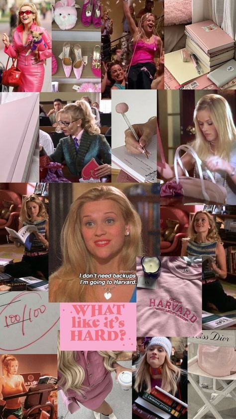 Study Motivation Legally Blonde, Elle Woods Vision Board, Elle Woods Study Aesthetic, Elle Woods Nails, Elle Woods Aesthetic Wallpaper, Legally Blonde Aesthetic Wallpaper, Fashion Core Aesthetic, Elle Woods Inspired Outfits, Study Like Elle Woods