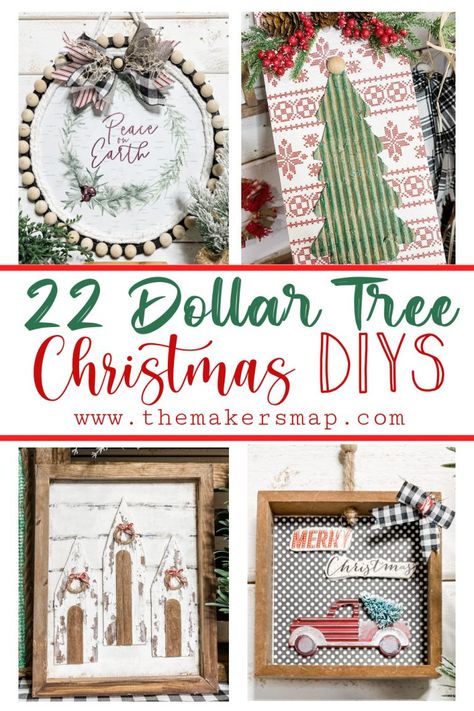 Dollar Tree Christmas Signs Diy, Dollar Tree Mini Christmas Tree Ideas, Sunflower Paper Craft, Dollar Tree Christmas Diy, Christmas Diy Ideas, Sunflower Paper, Christmas Signs Diy, Affordable Christmas Decorations, Tree Projects