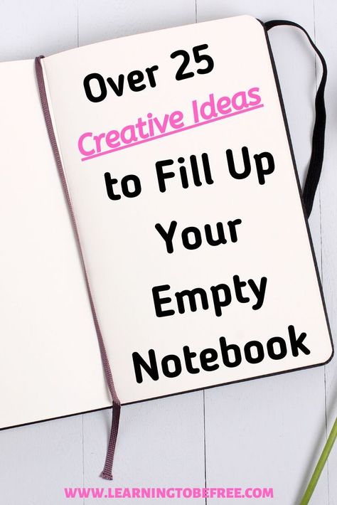 Empty Notebook?: 30 Ideas to Fill Up Your Blank Journals and Notebooks - Have empty notebooks stashed around? Put them to good use! Empty journals can be a great way to get organized and get creative! click through to learn more about different ways to fill up your notebooks! Check out these 30 things you can fill a notebook with. Ideas include recipes and mini paintings! These creative blank notebook ideas are super fun! Ruled Notebook Ideas, Notebook Filling Ideas, Ways To Fill A Notebook Ideas, Notebook Cover Drawing Ideas, What To Write In A Mini Notebook, What To Use Notebooks For Ideas, Ways To Fill Notebooks, Things To Fill A Notebook With, What To Write In A Notebook