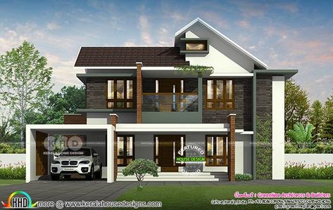 4 bedroom, 2500 sq-ft modern contemporary house 2500 Sq Ft House Plans 4 Bedroom, 2500 Sq Ft House Plans, Modern Farmhouse Floors, Small House Design Architecture, Modern Contemporary House Plans, Best Modern House Design, Modern Contemporary Homes, Modern Small House Design, Pole Barn House Plans