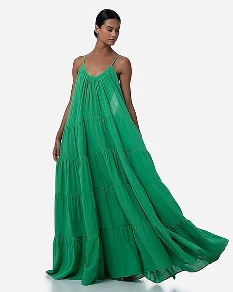 Women's Dresses & Jumpsuits | J.Crew Outfit Inso, Maxi Dress For Women, Best Dresses, Gauze Dress, Maxi Dress Green, Tiered Maxi Dress, African Dress, Dress For Women, Pretty Dresses