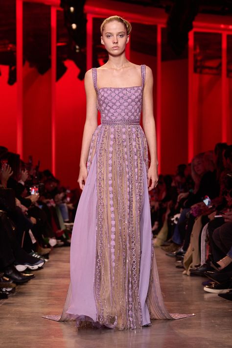 Elle Saab, Eli Saab, Haute Couture Looks, Elie Saab Spring, Elie Saab Couture, Boutique Couture, Spring Couture, Event Outfit, Lilac Dress