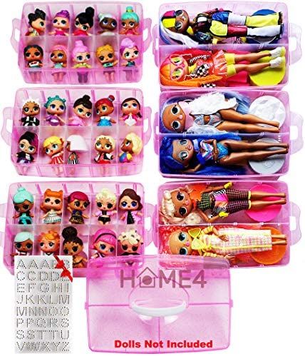 Barbie Storage, Omg Dolls, Toy Chests, Doll Storage, Slime Toy, Kids Rooms Diy, Cleaning Toys, Small Toys, Stackable Storage