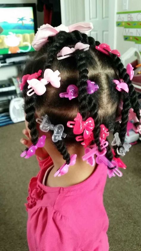 Barrette Hairstyles Kids Black, Barettes Hairstyles, Black Toddler Girl Hairstyles, Hairstyles With Barrettes, Black Toddler Hairstyles, Black Baby Girl Hairstyles, Baby Girl Hairstyles Curly, Easy Toddler Hairstyles, Childrens Hairstyles