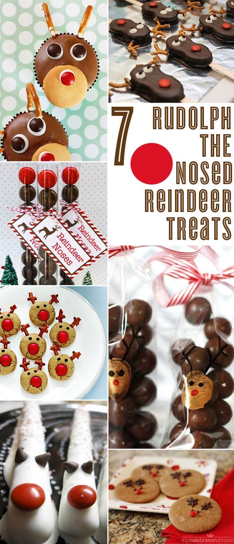 Reindeer Treats, Reindeer Noses, Christmas Movie Night, Rudolph Christmas, Rudolph The Red Nosed Reindeer, Christmas Cocktail, Christmas Tablescape, Xmas Food, Christmas Cooking