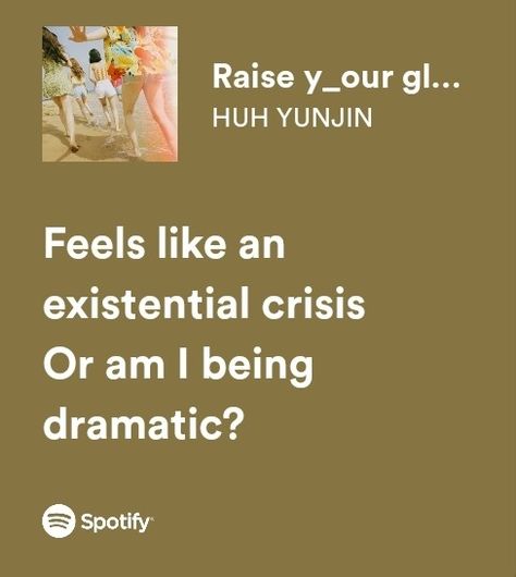 HUH YUJIN from LE SSERAFIM Raise Your Glass Yunjin Lyrics, Huh Yunjin Quotes, Raise Your Glass Yunjin, Le Sserafim Spotify Lyrics, Le Sserafim Quotes, Le Sserafim Lyrics, Kpop Lyrics, Famous Lifestyle, Huh Yunjin