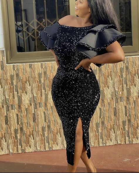 Short Sequence Gown, Sequence Dress Styles In Nigeria, Dinner Gowns Nigerian Short, Short Sequence Gown Styles In Nigeria, Velvet Sequence Gown Styles In Nigeria, Sequence Gown Styles In Nigeria, Sequence Gown Styles, Sequence Gown, Couture 2023