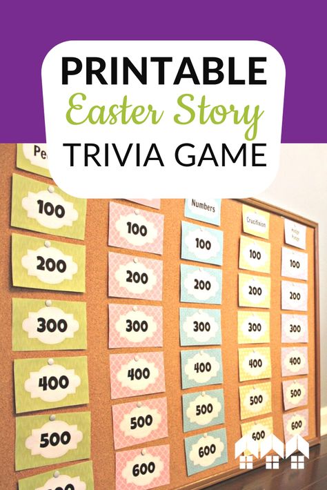 Easter Story Games For Kids, Christian Easter Trivia Questions And Answers, Easter Bible Trivia Questions And Answers, Easter Jeopardy Game, Left Right Easter Story Game, Easter Lessons For Teens, Easter Bible Trivia, Christian Easter Games, Easter Quiz