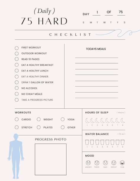 75 Hard Planner plannerorganizer #plannerpageideas #goodnotesplanner📈 75 Hard Journal Ideas, 75 Day Workout Challenge, 75 Hard Checklist, 75 Hard Workout Ideas, Digital Checklist, Body Physique, 75 Hard Challenge, Buddhism Wallpaper, Hard Challenge