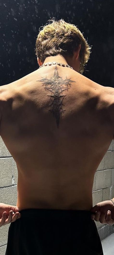 Back Tattoos For Guys Upper, Upper Shoulder Tattoo, Meaningful Tattoos For Men, Cool Back Tattoos, Earthy Tattoos, Small Chest Tattoos, Upper Back Tattoos, Torso Tattoos, Wicked Tattoos