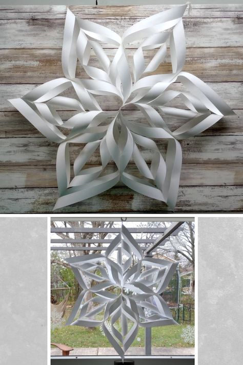 3D DIY snowflake, set of 3, large paper snowflake, kit for DIY decoration, handmade, easy to follow instructions, pre-cut paper, 3D snowflake Large Paper Snowflakes, Frozen Princess Party, Diy Snowflake, 3d Snowflake, Paper Snowflakes Diy, 3d Snowflakes, Paper 3d, Paper Snowflake, Snow Flakes Diy