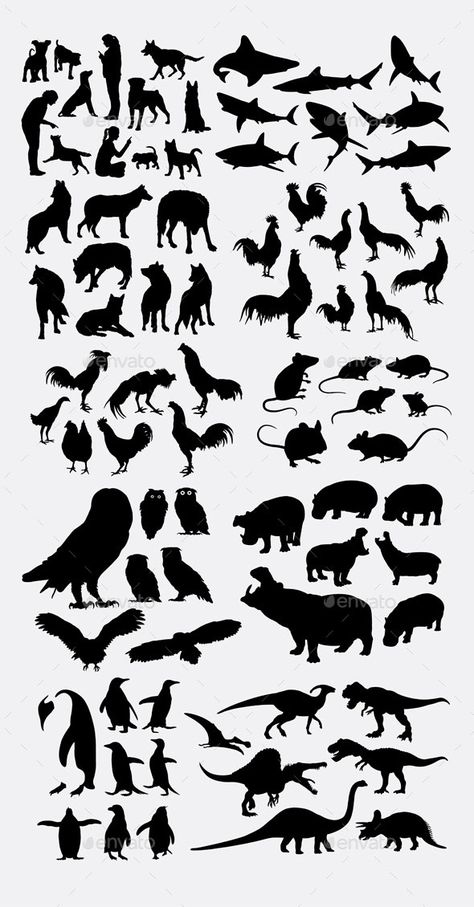 Silhouette Animals, Drawing Silhouette, Drawing Planner, Farm Cartoon, Silhouette Sketch, Animal Cutouts, Animal Art Projects, Silhouette Drawing, Animal Illustration Art