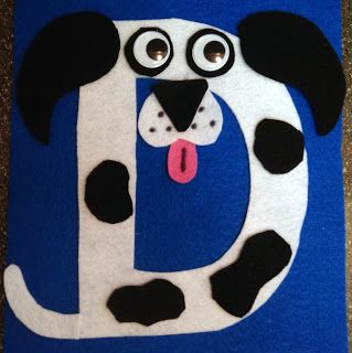 Hassle Free Housewife: Letter of the Week Crafts- Part I: A-F Dogs Crafts, Felt Puzzle, Letter D Crafts, Preschool Letter Crafts, D Is For Dog, Alphabet Crafts Preschool, Abc Crafts, Alphabet Letter Crafts, Puzzle Activity