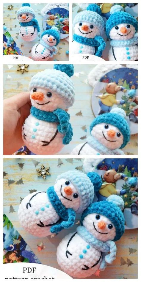 Crochet Snowman Amigurumi Free Pattern 4 Snowman Beanie Crochet, Melting Snowman Crochet Pattern, Crochet Christmas Items To Sell, Crochet Melted Snowman Free Pattern, Amigurumi With Blanket Yarn, Crochet Porcupine Free Pattern, Amigurumi Craft Fair, Crochet Raindear Free Pattern, Christmas Arigumi Crochet