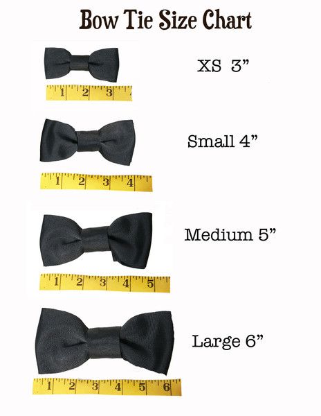 Classic Hound Collar Co. | Bow Tie Size Chart  #dogbowtie #dapperdog Dog Clothes Patterns Sewing, Dapper Dogs, Bowtie Pattern, Dog Clothes Patterns, Black Bow Tie, Boys Bow Ties, Dog Crafts, Dog Bows, Diy Bow