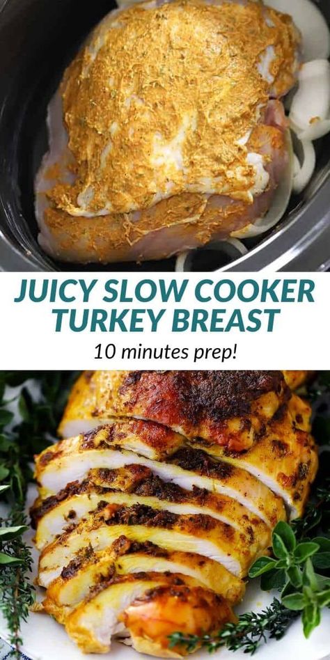 Slowcooker Turkeybreast, Crock Pot Turkey Breast Boneless, Boneless Turkey Breast Crockpot, Boneless Turkey Breast Recipes, Slow Cooker Boneless Turkey Breast, Small Thanksgiving Dinner, Turkey Breast Recipes, Thanksgiving Dinner For Two, Boneless Turkey Breast