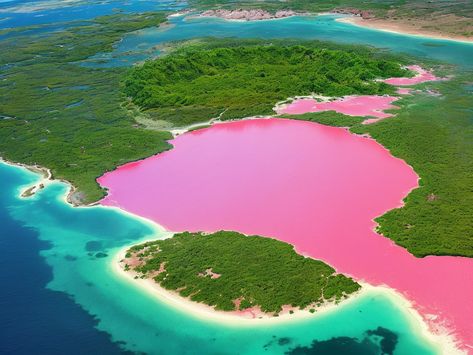 Discover Australia's Natural Beauty: Pink Lake Hillier Pink Lake Australia Aesthetic, Pink Lakes Australia, Blue Mountains Sydney Australia, Yallingup Western Australia, Jenolan Caves Australia, Pink Lake, Awe Inspiring, Natural Beauty, Australia